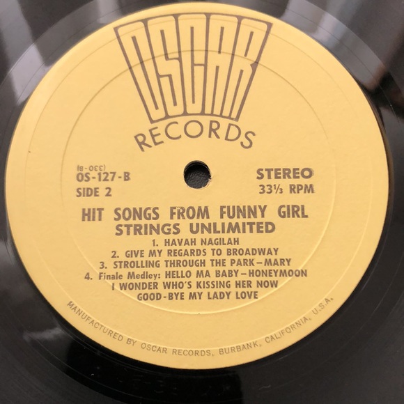 Strings Unlimited Hit Songs Funny Girl And Other Broadway Favorites Vinyl Lp - Picture 8 of 9